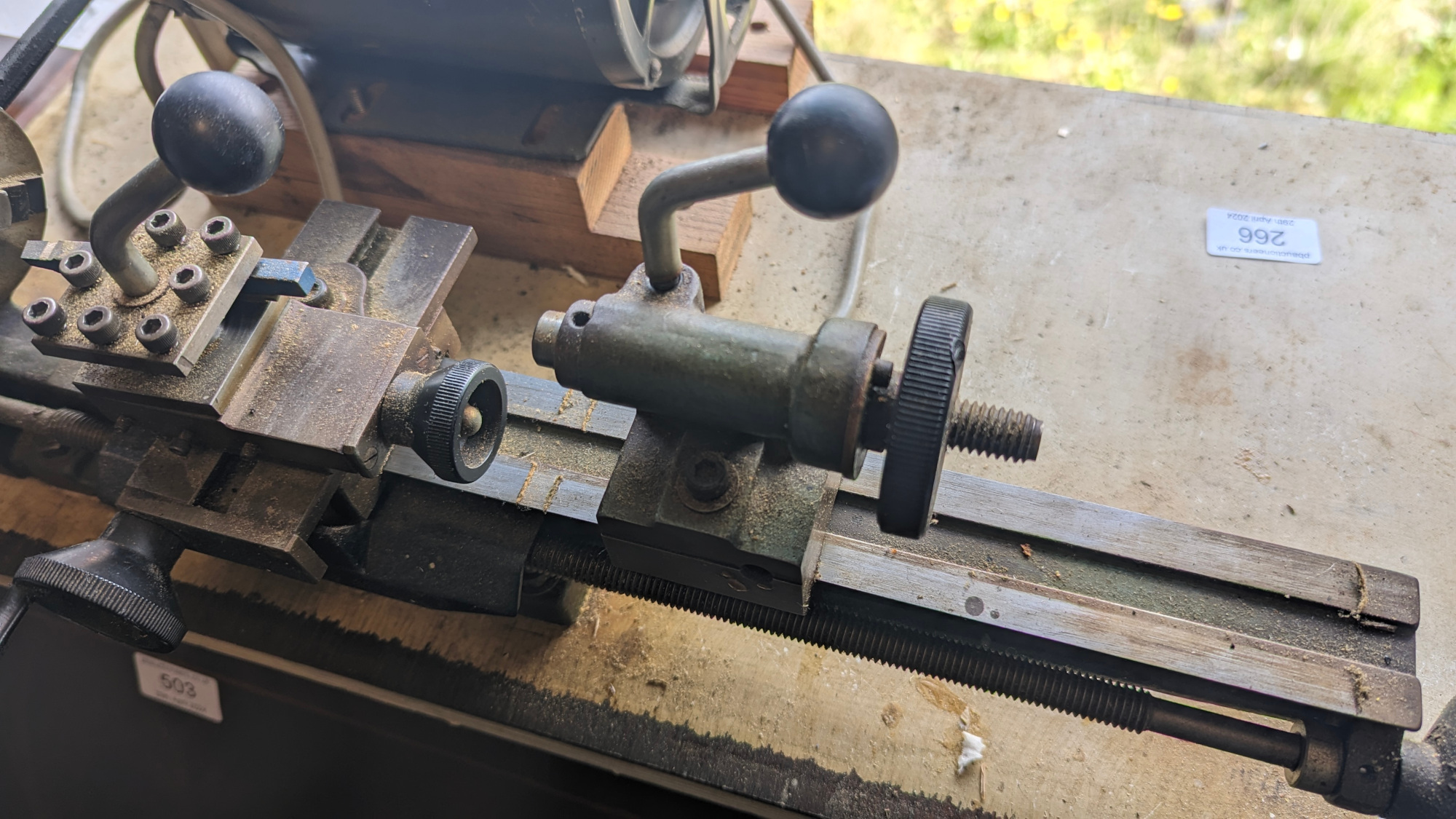 A Simat 101 Alpha beta engineering table top lathe. - Image 2 of 4