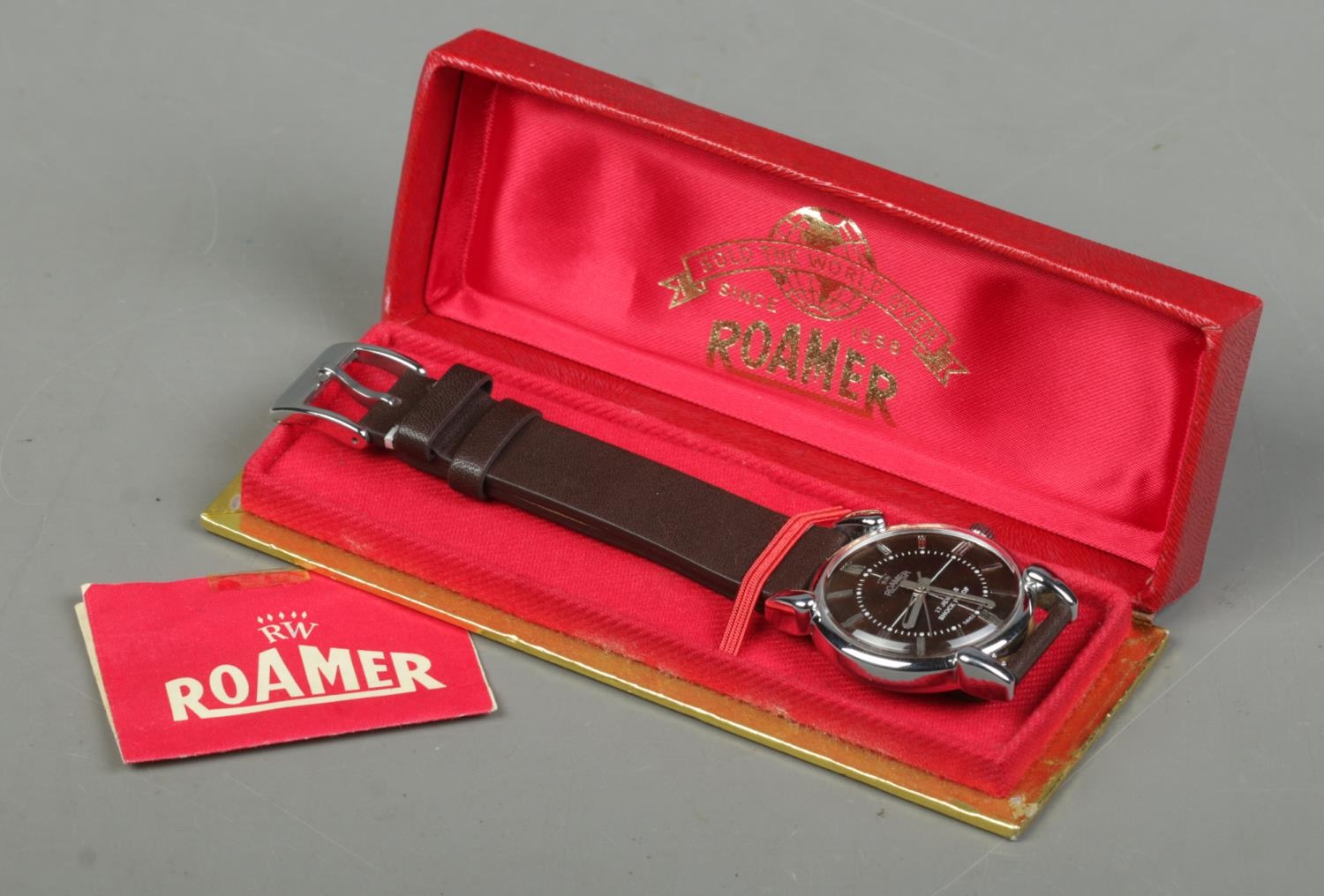 A gents stainless steel Roamer manual wristwatch. With box and papers. - Image 2 of 3
