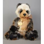 A Charlie Bears jointed teddy bear, Manfred the Panda. Exclusively designed by Isabella Lee. With