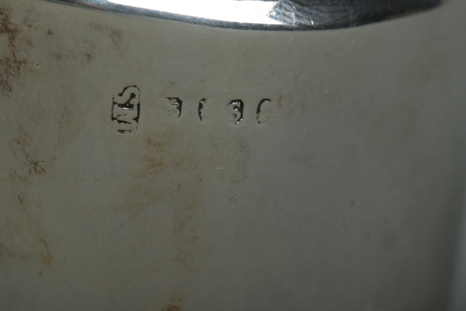 A George III silver sauce boat, with banded base. Partial assay marks for London, 1793 by Samuel - Image 2 of 2