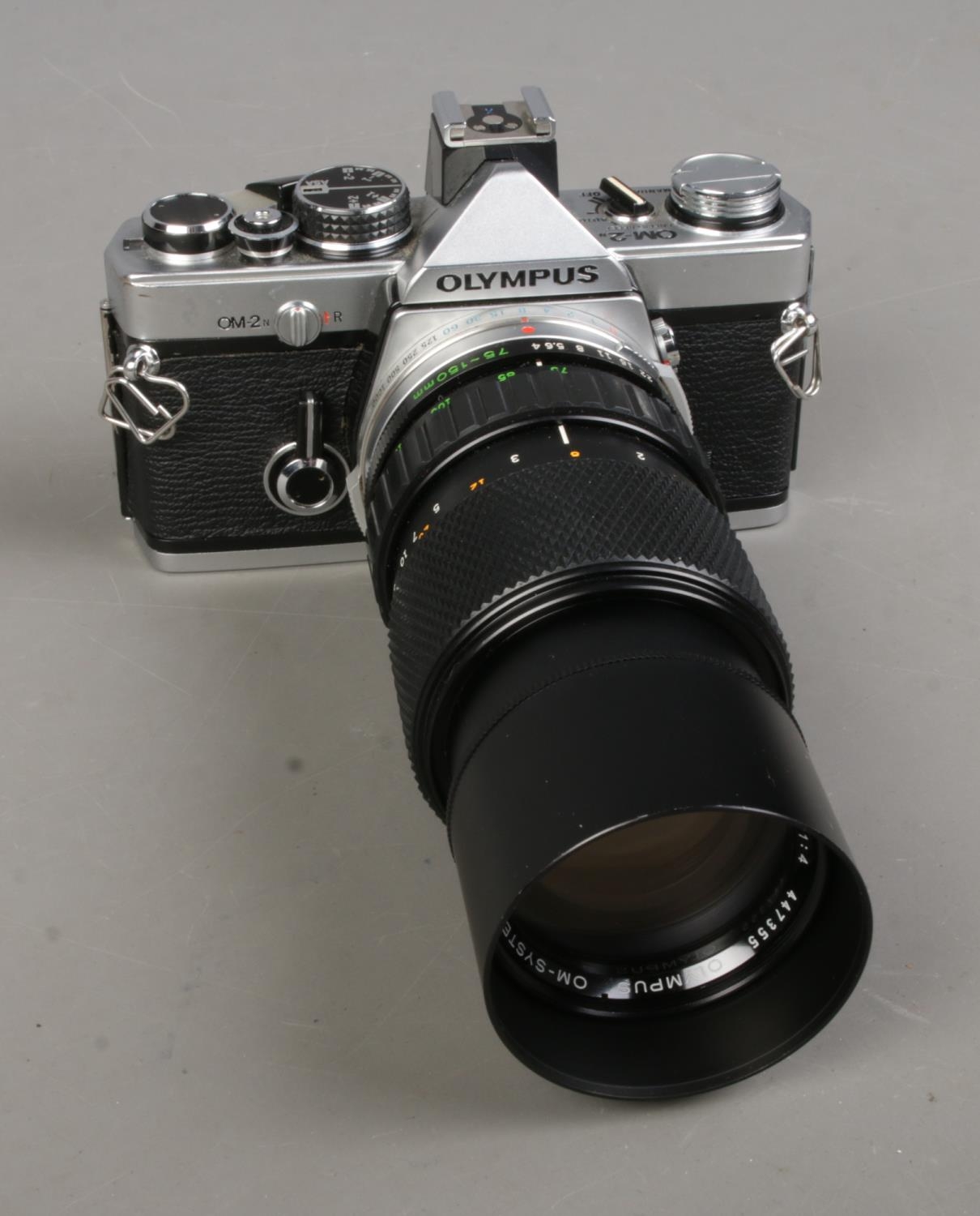 An Olympus OM-2 MD SLR camera fitted with OM-System Zuiko lens along with variety of accessories - Image 2 of 2