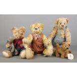 A collection of Gund teddy bears, from the Barton's Creek Collection. Consists of Blake (82014),