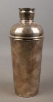 A silver plated cocktail shaker by Charles S Green & Co.