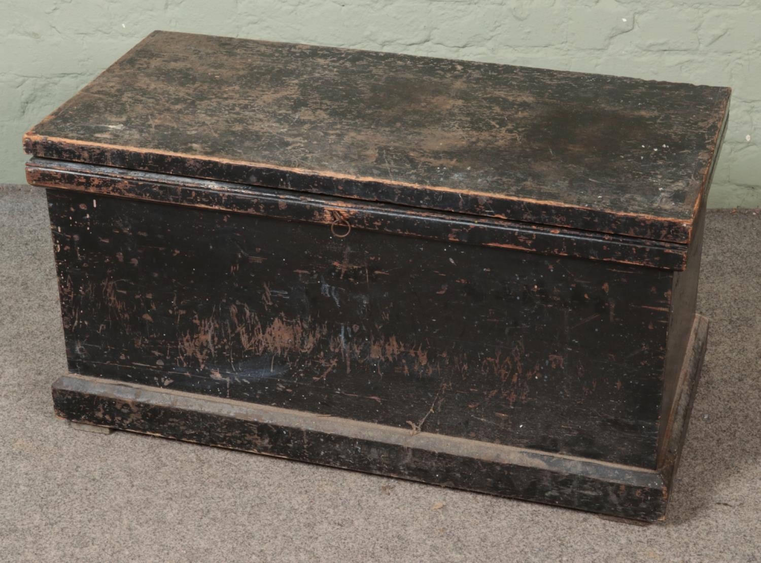 An early 20th century carpenters tool chest with fitted interior. - Image 2 of 2