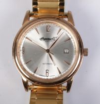 A men's Ingersoll 21 Jewels stainless steel automatic wristwatch on expandable strap.