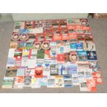 A large collection of 1960's and 1970's football programmes, including Manchester United,