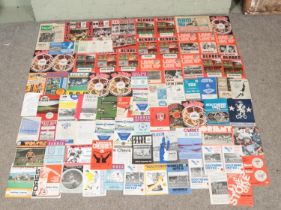 A large collection of 1960's and 1970's football programmes, including Manchester United,