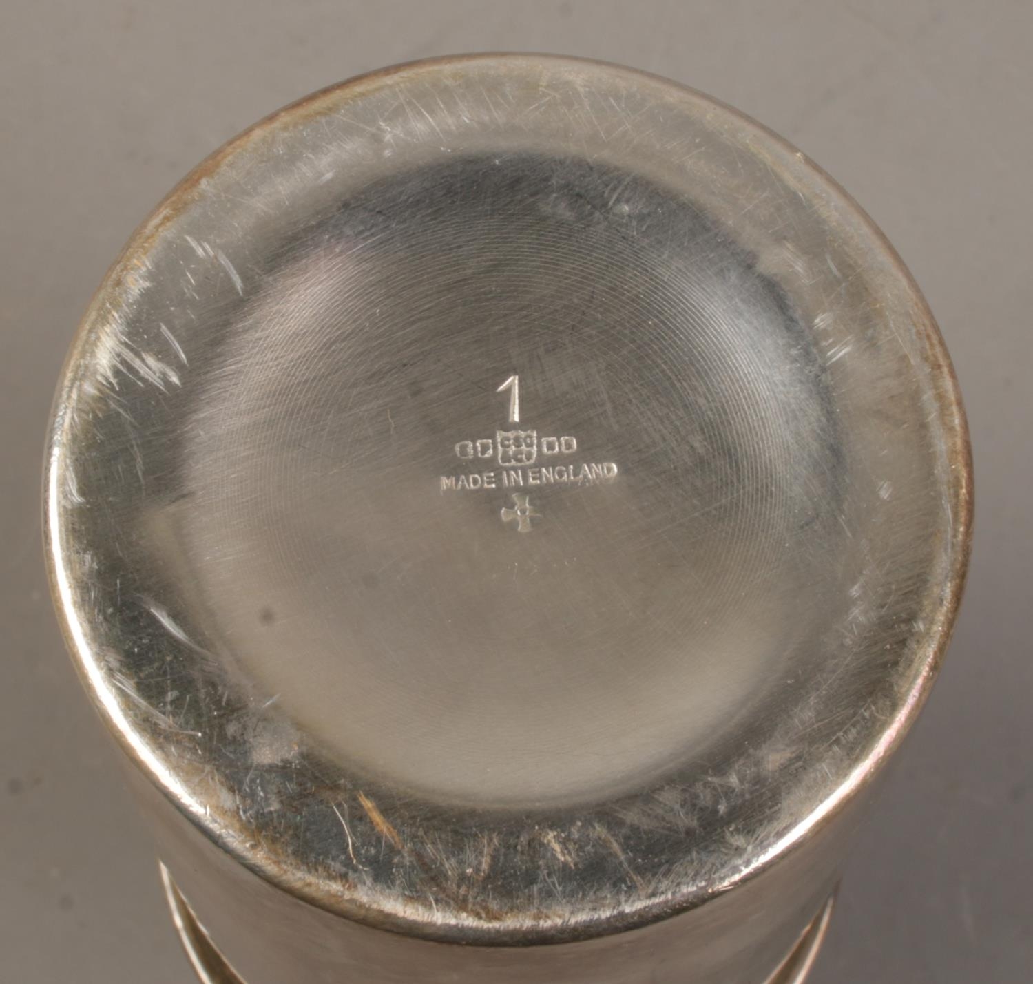 A silver plated cocktail shaker by Charles S Green & Co. - Image 2 of 2