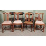 A quantity of assorted chairs, to include chromed nursing and examples featuring carved front