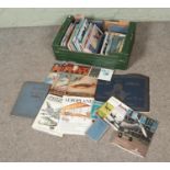 A box of assorted Aircraft, RAF and military related books to include observers books, The Wonder
