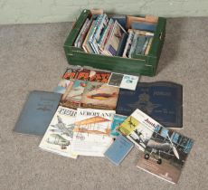 A box of assorted Aircraft, RAF and military related books to include observers books, The Wonder