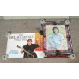 Two promotional posters advertising The Paul McCartney World Tour; one dated for 1989/1990.