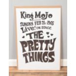 A reproduction King Mojo Club, Sheffield poster for The Pretty Things Sunday February 21st 1965.