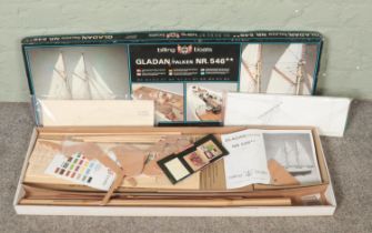 A boxed Billing Boats model building kit for Gladan/Falken Nr. 546.