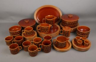 A collection of Hornsea Heirloom dinner wares to include pair of tureens, milk jug, bowls, plates,