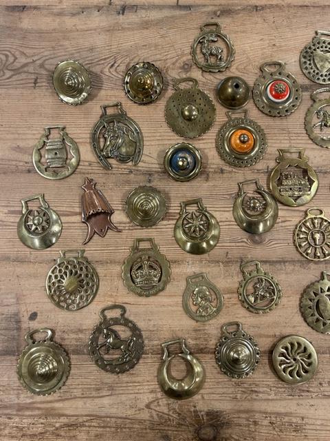 A good collection of assorted horse brasses to include Queen Victoria's diamond jubilee, - Image 2 of 4