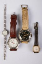 Four assorted watches, to include Lindex Chronograph, ladies Sekonda on silver bracelet strap and