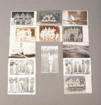 A collection of early Twentieth Century sporting postcards, mainly cricket and team photographs.