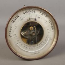 A vintage JC Vickery desk barometer. Presentation message to back for service at St Giles's House