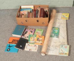 A box of assorted vintage books and annuals to include Picturegoer, The Garden for Expert and