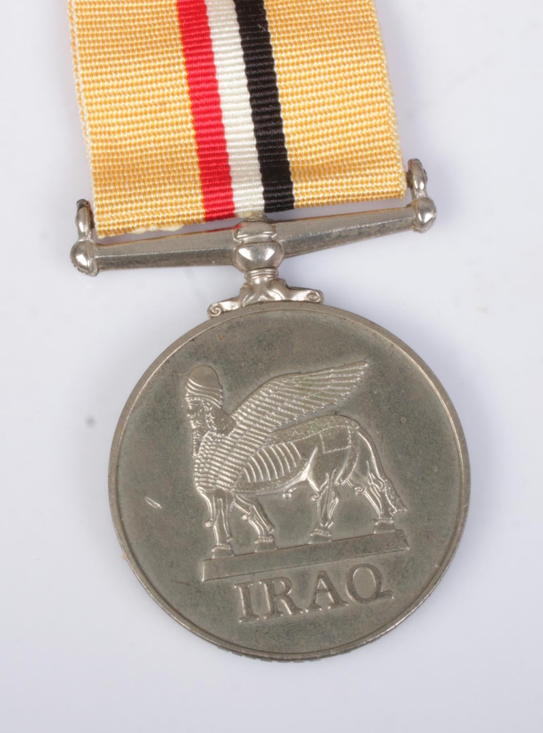 A Queen Elizabeth II Iraq Campaign Medal awarded to 464072409 L Bradley, Civilian. Includes original - Image 3 of 3