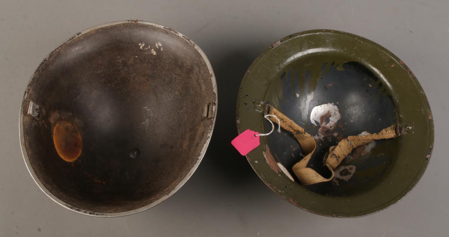 Two British military helmets including a Mk2 and Mk4 example - Image 2 of 2