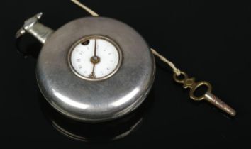 A George III silver demi hunter fusee pocket watch. Assayed Birmingham 1808. The movement marked for