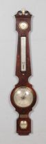 A 19th century mahogany Tagliabue barometer. Bearing later presentation plaque dated 1945.