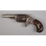 An American Colt 30 New Line five shot pin fire revolver. Total length 15cm. CANNOT POST OVERSEAS.
