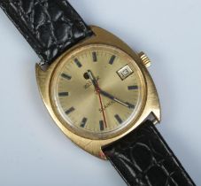 A gents Roamer Searock manual wristwatch. Having centre seconds, baton markers and date display. Not