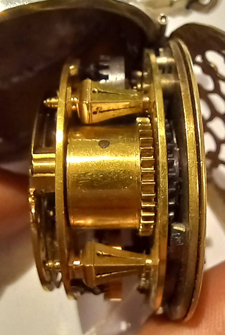 A tambour pendant watch with continental movement signed Lavrent Favre. The movement being 18th - Image 8 of 9