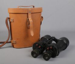 A cased pair of Bino Prism No 5 Mk4 binoculars.