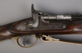 A 19th century London Armoury Company three band .577 Cal Snider breach loading rifle by James