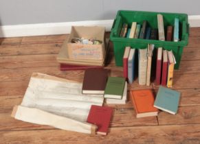 A collection of vintage books and ephemera to include Georgette Heyer, Francis T. Palgrave The
