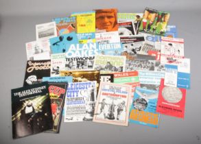 A collection of assorted football programmes mainly from testimonial, friendlies and final matches