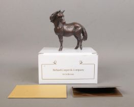 Michael Simpson for Richard Cooper & Company, a limited edition bronze sculpture of a pony. With box