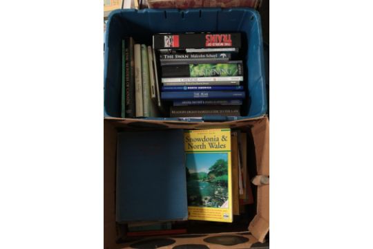 Four boxes of assorted mostly non-fiction books to include Religious texts, travel guides, artist - Image 2 of 3