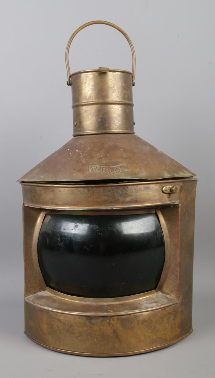 A 20th century Starboard ships lantern