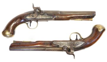 Pair of .700 calibre percussion belt pistols,