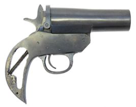 Deactivated Harrington and Richardson 1" flare pistol,