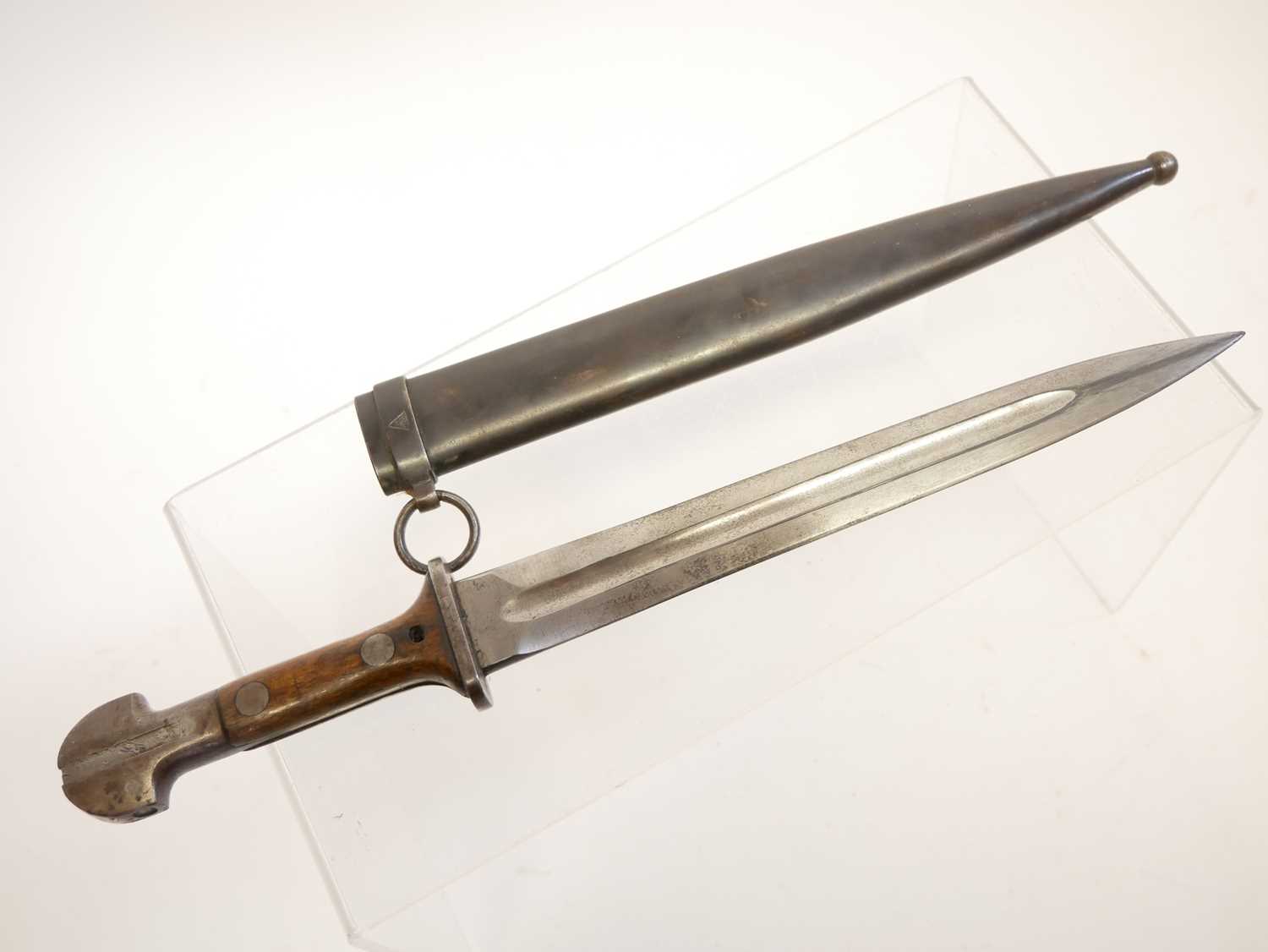 Rare Yugoslavian 1924/40 Chetnik Kindjahl Bayonet, made for the Czetnik Royal Guards of the King, - Image 7 of 17