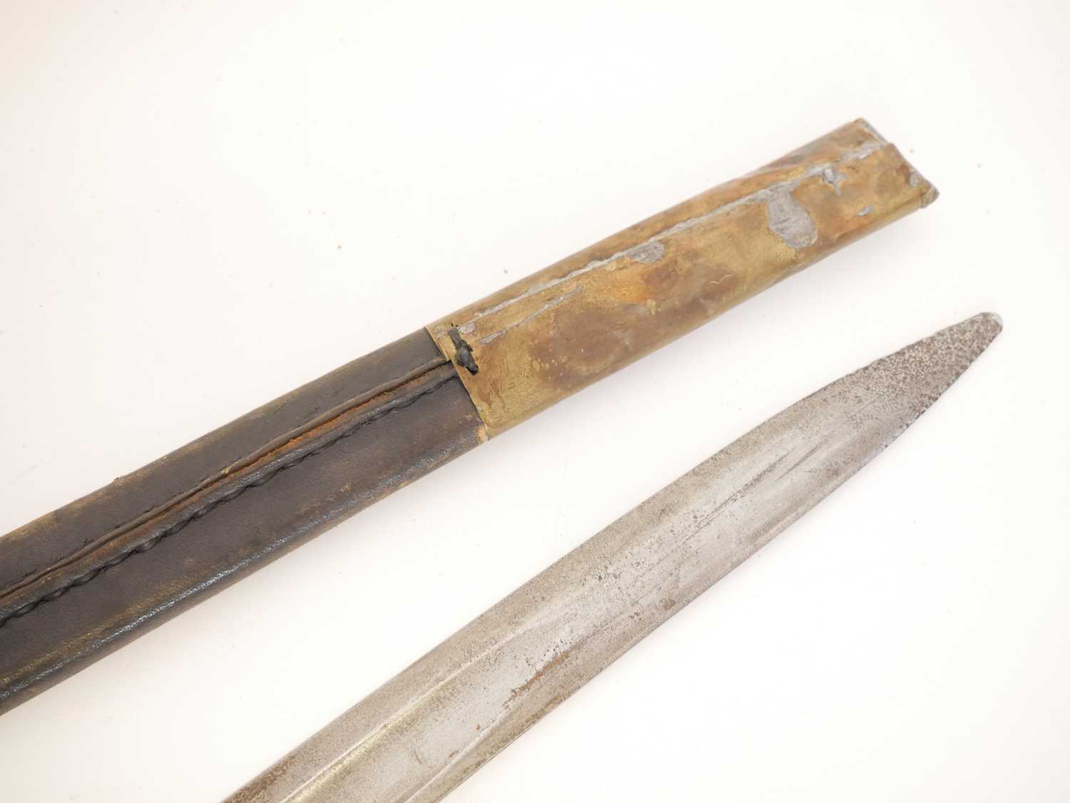 Sharps rifle bayonet and scabbard - Image 7 of 14