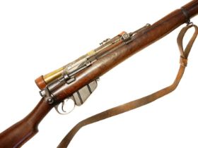 Lee Enfield SMLE MkIII .303 bolt action rifle fitted with a Periscopic Prism Company London sniper