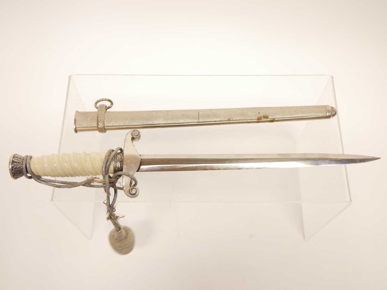 German Third Reich Wehrmacht Officer’s dagger, by Alex Coppel (Alcoso) Solingen, with scabbard and - Image 7 of 11