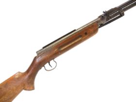 Relum Model 322 .22 air rifle, 18 inch barrel, no serial number. No licence required to buy this