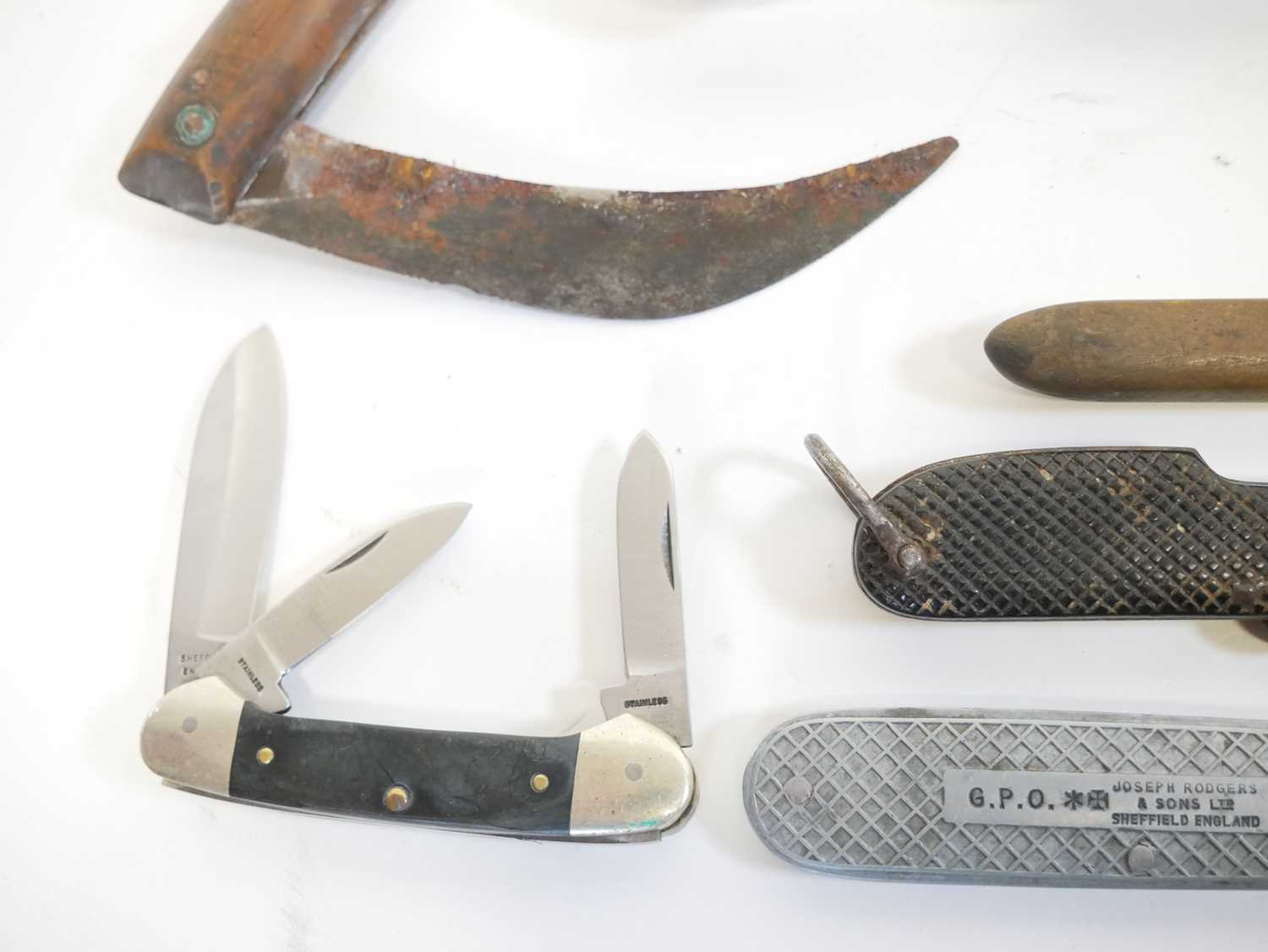 Nine various pocket or folding knives, including a Joseph Rodgers G.P.O 1970 knife, a Rigging knife, - Image 3 of 7