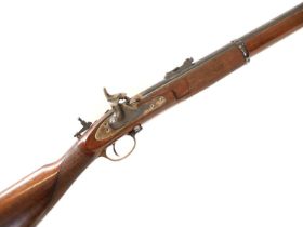 Euroarms .451 percussion muzzle loading three band Enfield type rifle, 35inch barrel with Henry