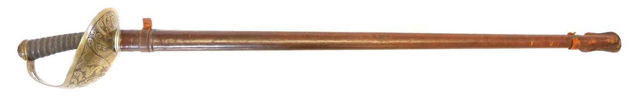 Wilkinson officer's sword, probably an unofficial Indian Cavalry version of the 1912, the ricasso