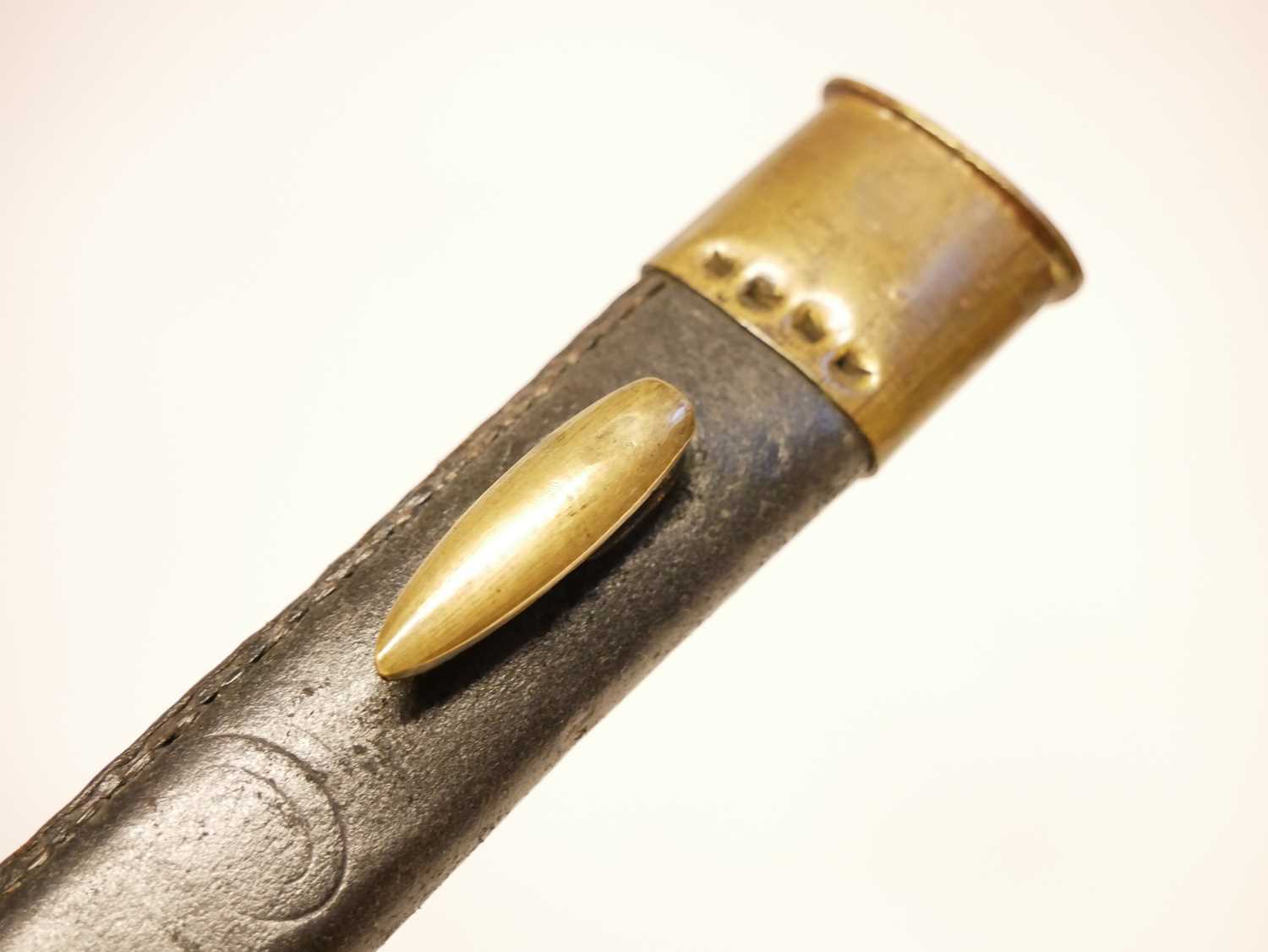 P53 pattern bayonet with early scabbard bearing a faint maker's oval, the ricasso with WD inspection - Image 9 of 10