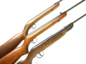 Three air rifles, to include two BSA Cadet .177 break barrel rifles, serial numbers M14357 and